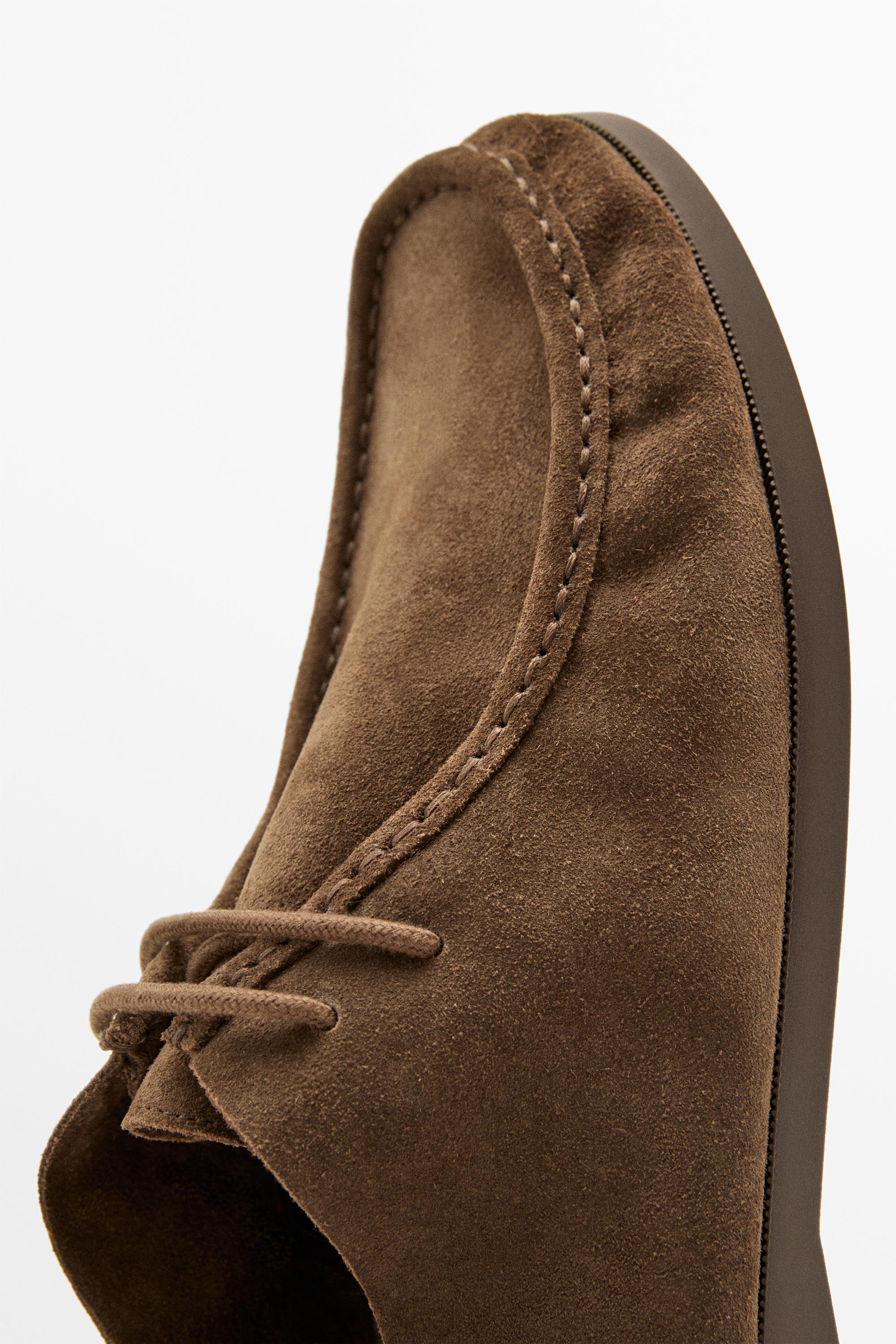 Soft leather boot-style shoes